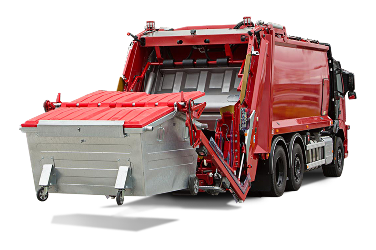 Sistema de elevación trasera de contenedores de residuos EuroMAX